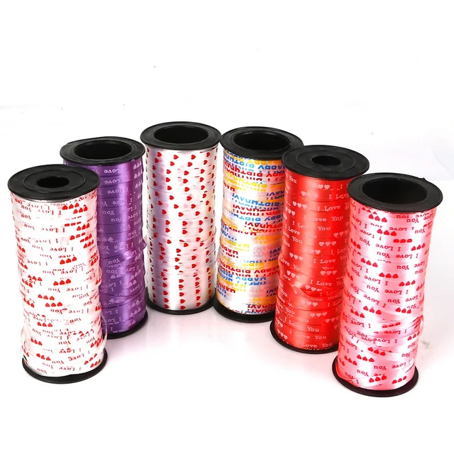 Multiple Color Balloon Wedding Birthday Balloons Party Decoration Ballons 100 yards Satin Ribbon Roll for Ballons & Accessories