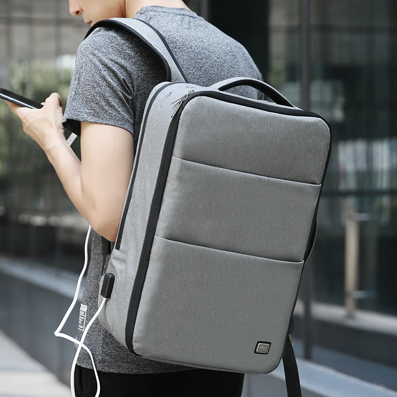 Mark Ryden New Large Capacity Man Backpack Waterproof USB Design 17 inch Laptop Bags Male Short Trip Travel Bag