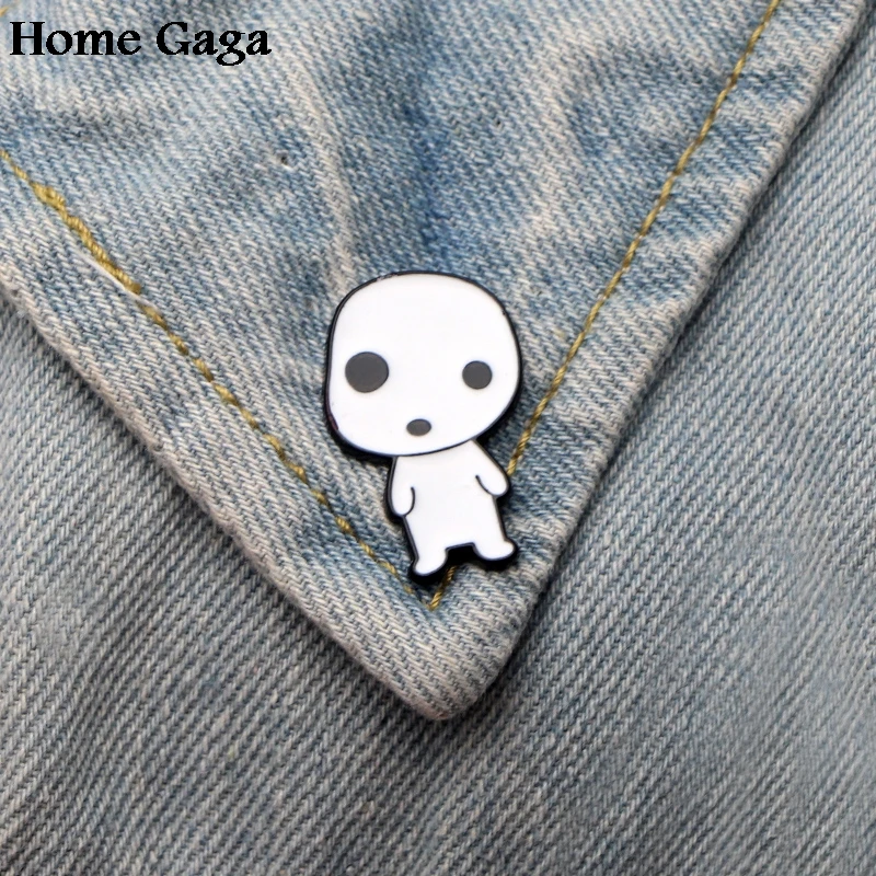 Homegaga Princess Mononoke diy Zinc tie cartoon Pins backpack clothes brooches for men women hat decoration badges medals D1451