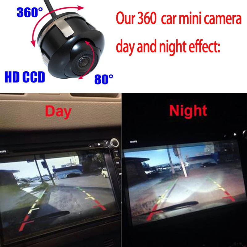 Mini Parking Camera WIFI Camera Wireless SONY CCD Chip Car Rear View Camera  Front/Side View For 360 Degree Camera