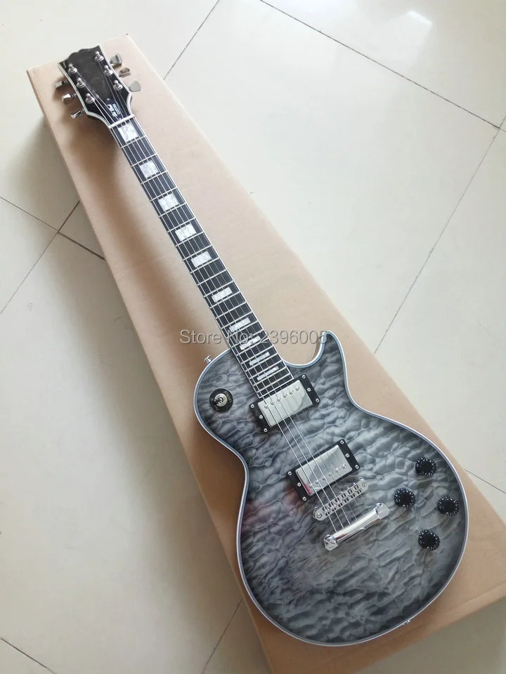 Custom Shop exclusive LP custom electric guitar nice quilted maple cover AAA Mahogany body Ebony Fingerboard high quality Custom Shop exclusive LP custom electric guitar nice quilted maple cover AAA Mahogany body Ebony Fingerboard high quality