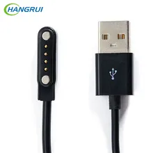Cabo usb carregador magnético universal, cabo carregador de sucção de 4 pinos para smartwatch gt88 g3 kw18 kw88