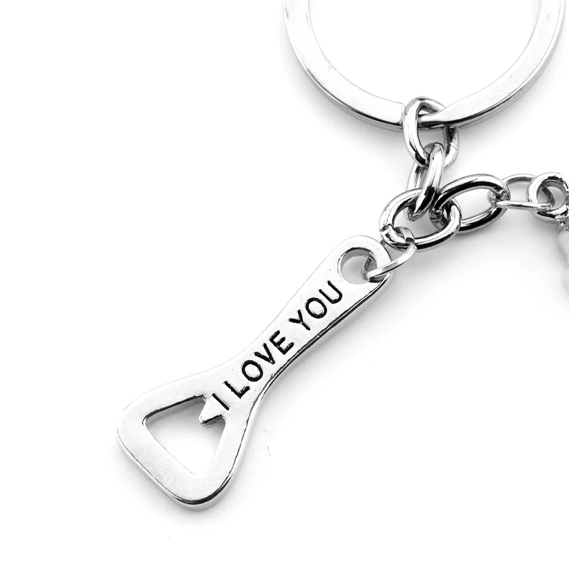 Брелок для ключей с надписью I Love You и открывалкой бутылок|charm keychain|quality keychainskeychain