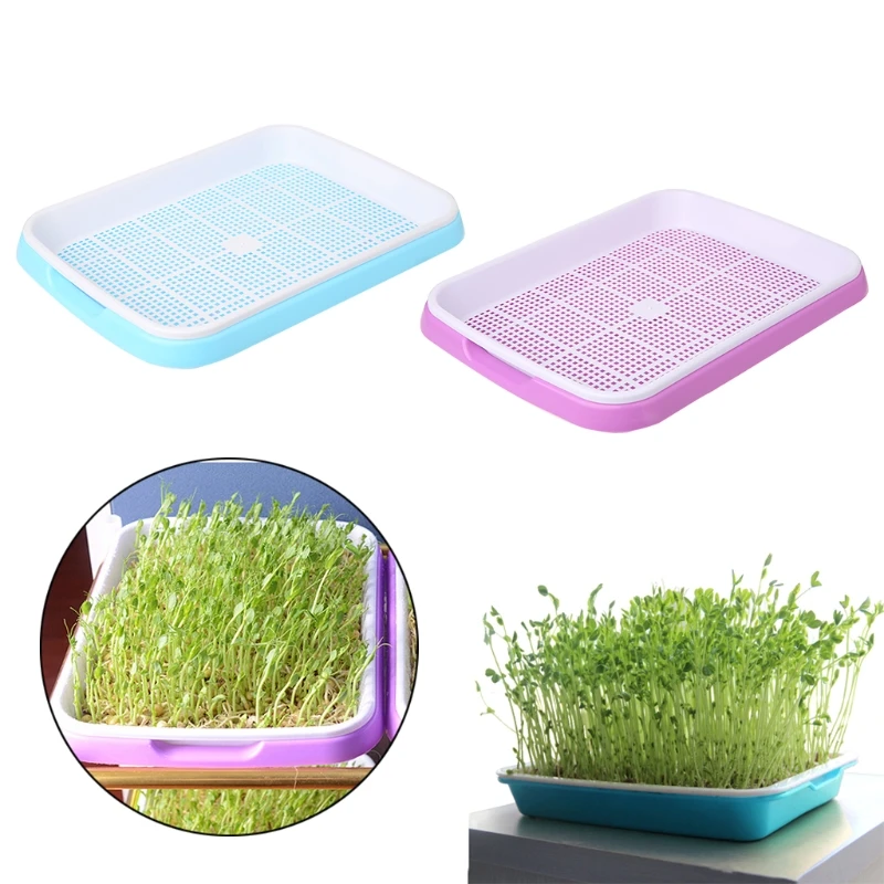 1PC Hydroponics Seedling Tray Sprout Plate Hydroponics System Nursery Pots Tray 1PC Hydroponics Seedling Tray Sprout Plate Hydroponics System Nursery Pots Tray