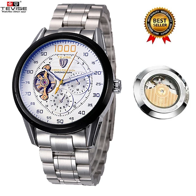 Relogio automatico masculino Tevise новый роскошный автоматические часы Для мужчин Tourbillon