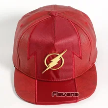 DC Comics Супер герой флэш Snapback Hat мужские шляпы sFashion Регулируемая кожаная бейсболка