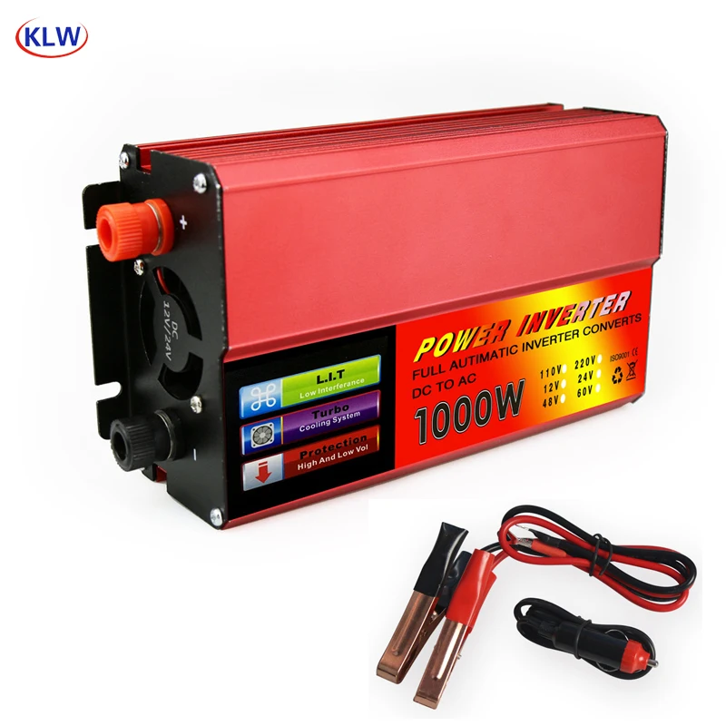 1000W инвертор DC 12V 24V к AC 220V 110V USB Авто Инвертор адаптер зарядное устройство