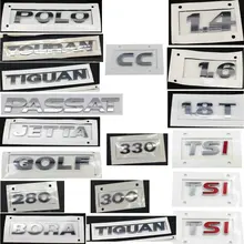 GOLF POLO BORA JETTAa PASSAT TIGUAN TOURAN CC TSI 1,4 1,6 230 300 330 380 ABS гальванические задние автомобильные Логотипы знак