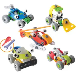 Детская для самостоятельной сборки концепции головоломки автомобиль творческий заклинание вставить 2 в 1 пластиковая гайка собраны модели