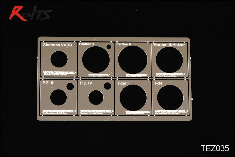 

RealTS Voyager model 1/48 TEZ035 WWII AFV Road Wheels Stenciling templates(for TAMIYA)