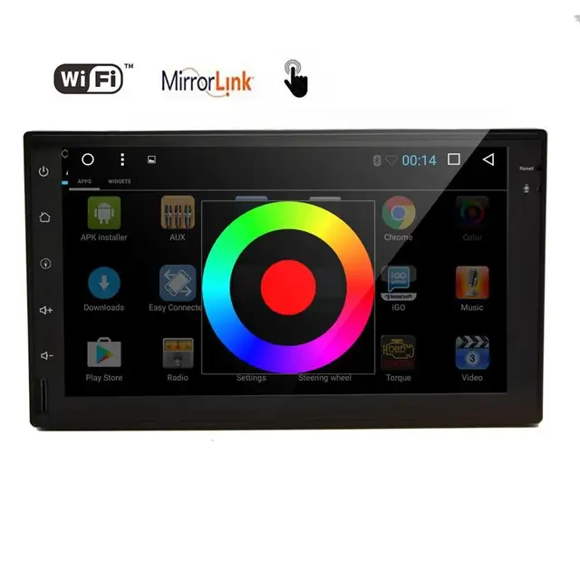 Best Price Android 6.0 din Car pc headunit Stereo 2Din in Dash no-dvd GPS Navigation Radio supports Dual CAM-IN 4G/3G WIFI Full Touch Panel