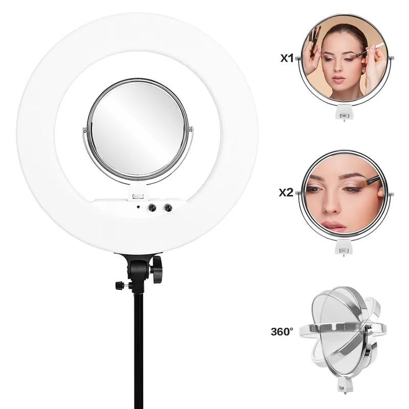  fosoto FT-R480 Ring lamp 18 inch Photographic Lighting 3200-5800K Dimmable Led Ring Light Tripod&Mi - 32980373468