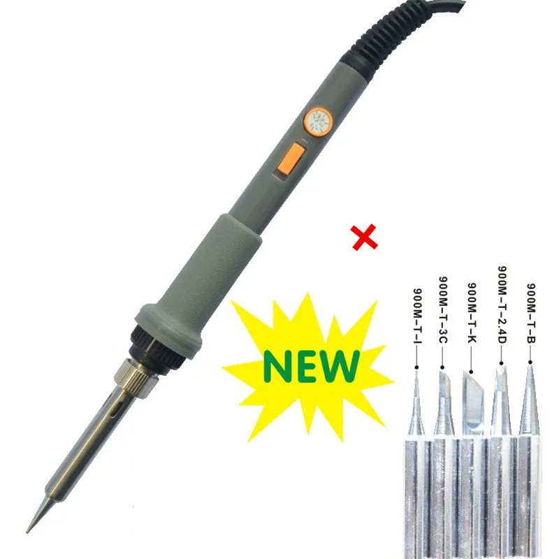 

110V/60W Welding Pen Set 220V/60W Adjustable Temperature Electric Iron Set Has Switch And Work Indicator With 5 More Tips