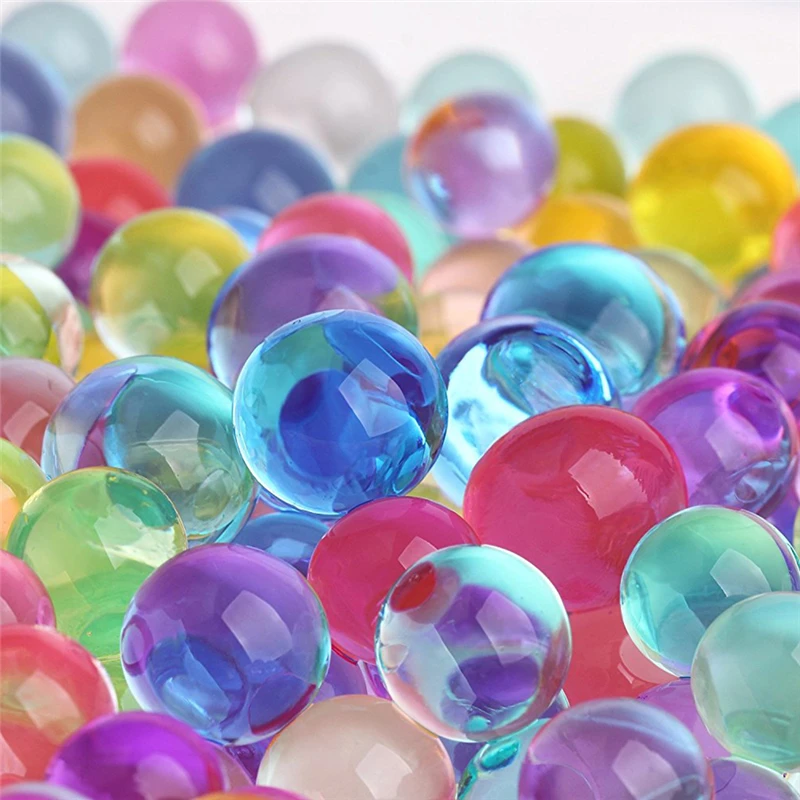 

10000 Pcs /lot Water Beads Pearl Shaped Crystal Soil Water Beads Mud Grow Magic Jelly Balls Wedding Home Decor Hydrogel
