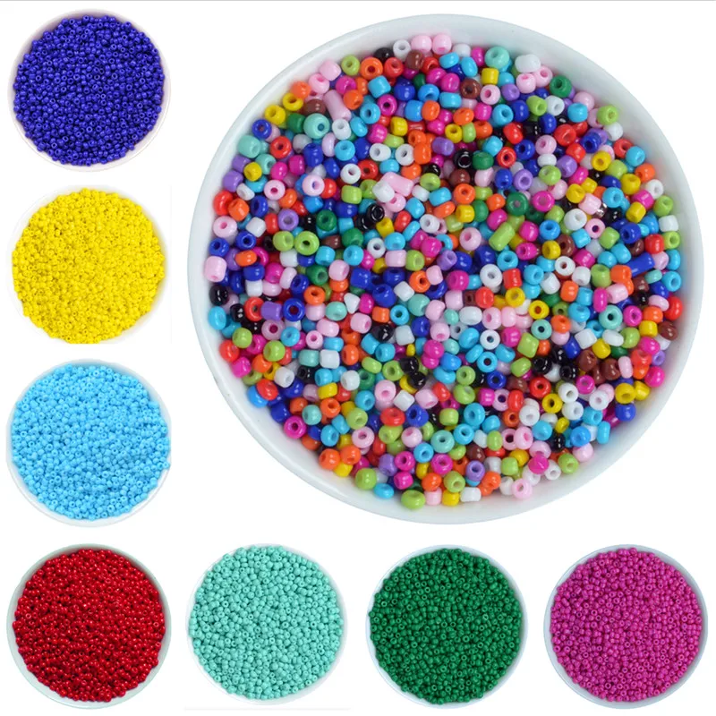 

1000Pcs/lot 2mm Crystal Glass Czech Seed Beads Loose Miyuki Spacer Hama Beads For DIY Jewelry Making Perles Berloque