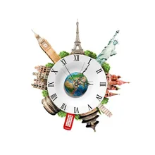DIY 3D настенные наклейки часы мир земля настенные часы наклейки 3D художественные настенные часы леверт Прямая поставка* 30 hogar cocina кухонная утварь r4