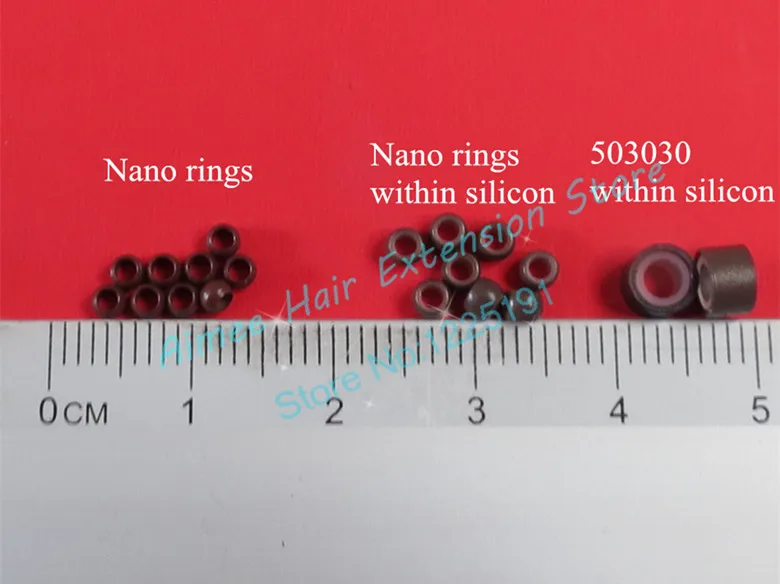 1000 шт./лот 5# коричневое Силиконовое нанокольцо для наращивания волос микро кольца 3,0 мм нано-бисер наименьшее Силиконовое нанокольцо s звенья