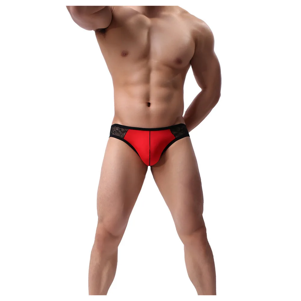 2019 Men's low waist beach briefs high elasticity sexy beach shorts casual comfortable sports shorts summer shorts men 40J3 (6)