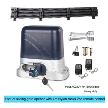 

heavy duty800KG1300KG automatic electric sliding gate motor opener with 4m racks(lamp,GSM,remote color optional )