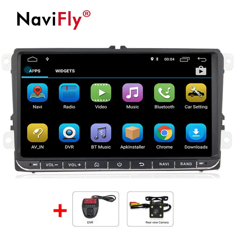 

9" Android Quad Core Car GPS Navigation for VW Volkswagen SKODA GOLF 5 Golf 6 POLO PASSAT B5 B6 JETTA TIGUAN dvd player BT RDS