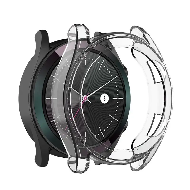 Тонкий защитный чехол из ТПУ с защитой от царапин для Huawei Watch GT 42 мм рамкой