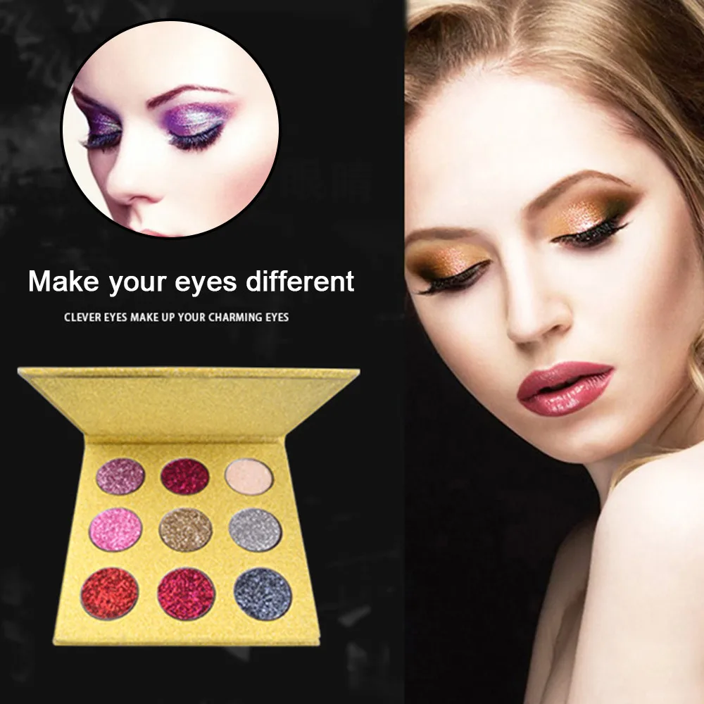 9 Цвет Diamond тени для век Изысканные тени для век Pallete мрамор Блеск Shimmer водостойкие уход за кожей лица Jewels косметическая пудра Макияж TSLM2