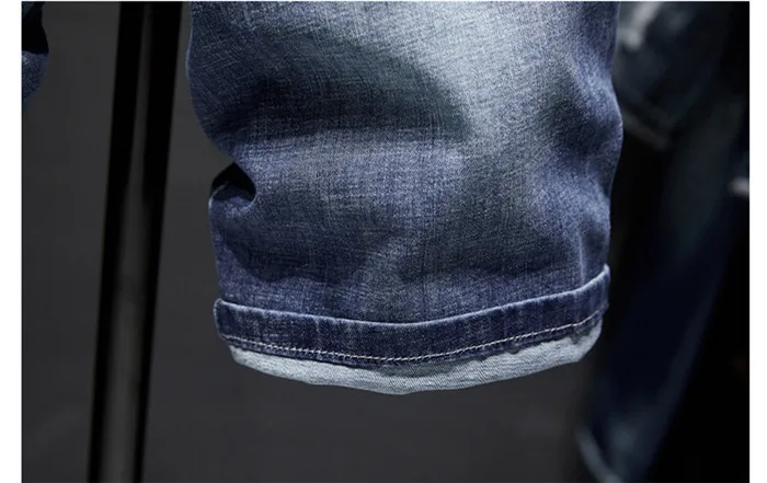Новинка года для мужчин свет синие джинсовые шорты модные повседневное Slim Fit рваные Брендовые джинсовые шорты мужской, TNA333