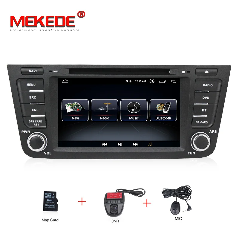 MEKEDE 1024x600 четырехъядерный Android 8,1 2 DIN Автомобильный dvd-плеер для Geely Emgrand X7 EX7 GX7 с wifi gps BT стерео Автомагнитола+ 8G карта - Цвет: car dvd DVR