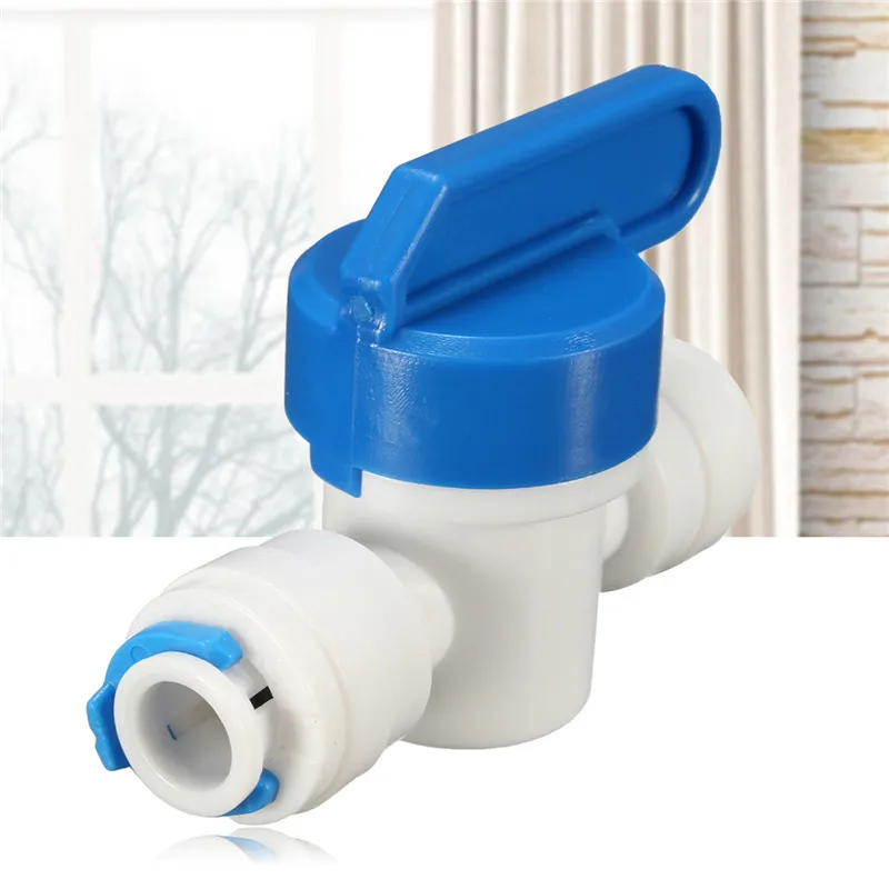 

Water Filter Parts Equal Straight 1/4 " OD Hose Quick Connection Ball Valve RO Water Reveser Osmosis Aquarium System Fittings
