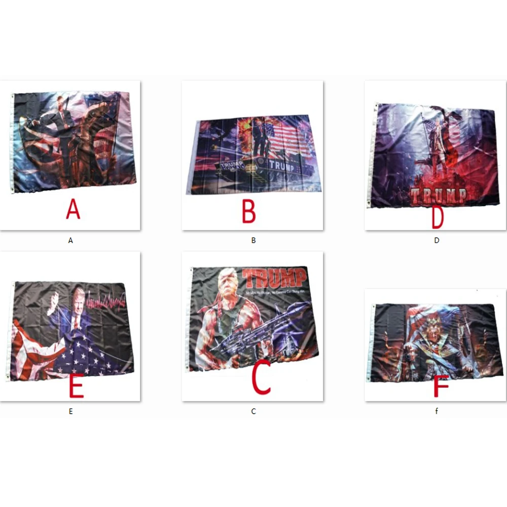 6 pcs trump flag