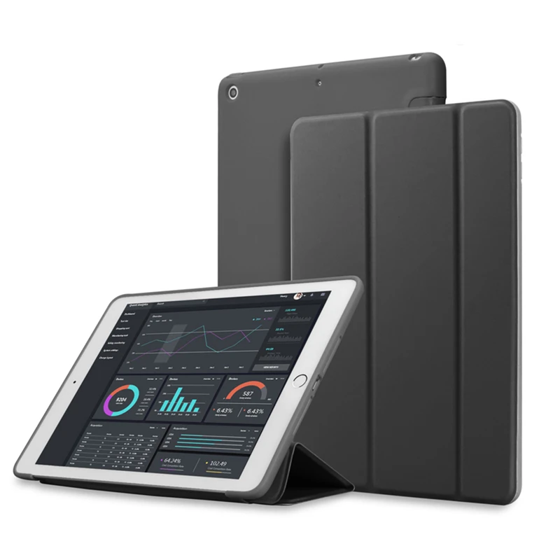 

For Apple New iPad 9.7inch 2017 2018 Sleeping Wakup Ultral Slim PU Leather Smart Cover Case for iPad A1822 A1823 A1893 A1954