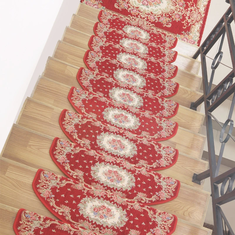 Beibehangコンチネンタル階段ステッピングパッド自己粘着滑り止めゴム木材階段carpetマット階段ステッピングパッド階段マット  AliExpress Mobile