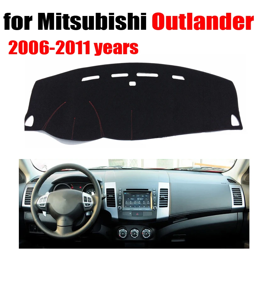 

Car dashboard Covers mat For Mitsubishi Outlander 2006-2011 years left hand drive custom dashmat car dash pad auto accessories