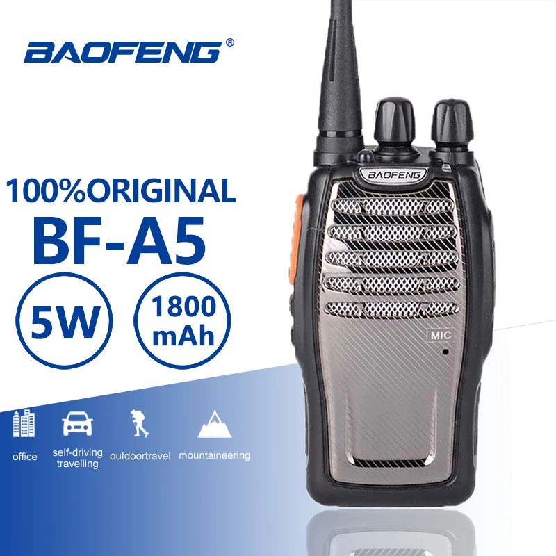 

Baofeng A5 Single Band UHF Walkie Talkie 5W 16CH BF-A5 Portable Two Way Radio VOX Function Radio Comunicador Woki Toki Ham Radio