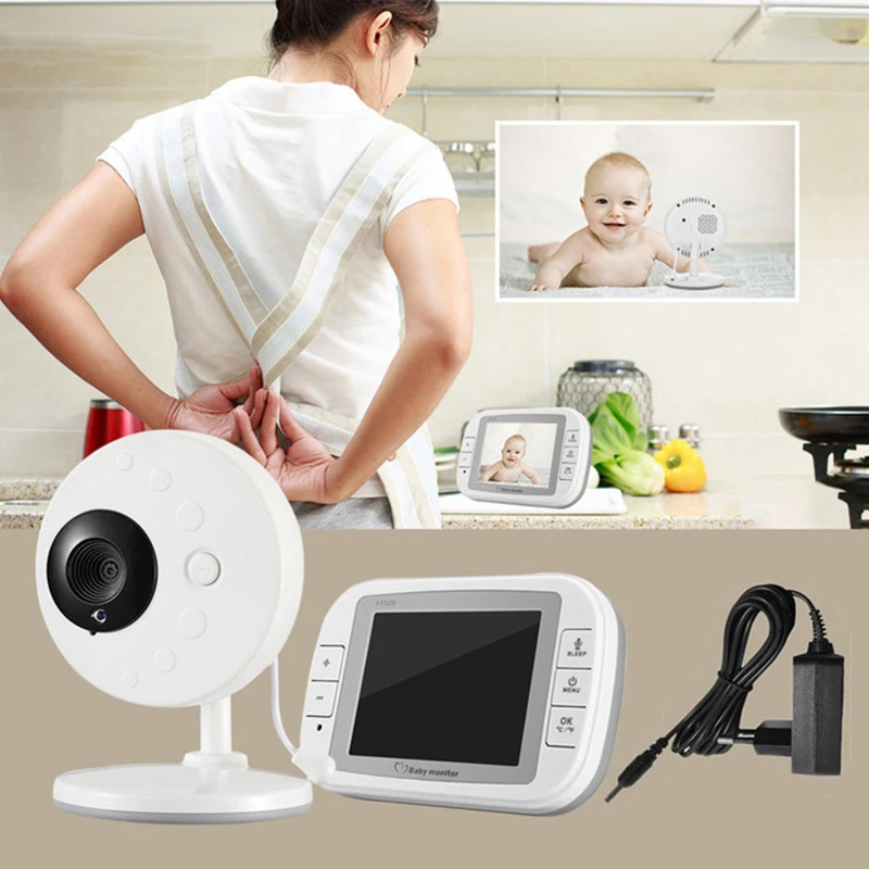 Baby Monitor 3.5 inch Wireless TFT LCD Video Baby Monitor Night Vision 2-way Audio Infant Baby Camera Digital Video Babysitter