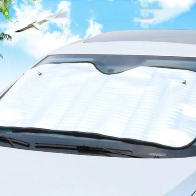 รถด้านเดียวบังแดดรถหน้าต่างด้านหน้า Sun Shade ฉนวนกันความร้อนอลูมิเนียมฟอยล์ Sun Block กระจกฝาครอบ