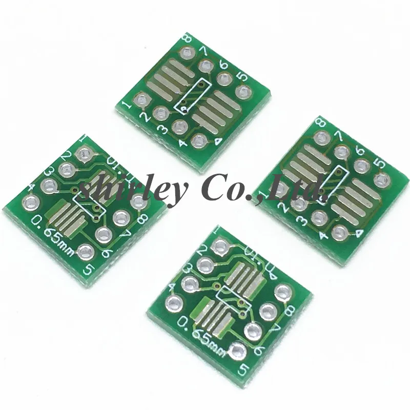 

80PCS/LOT SO8 MSOP8 SOIC8 TSSOP8 SOP8 turn DIP8 IC adapter Socket Adapter plate PCB PB-FREE without Pin Header