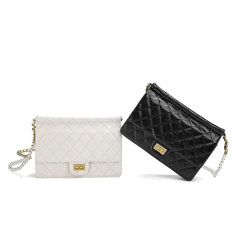 

Caker Brand 2019 Women PU Leather Diamond Lattice Handbag Fashion High Quality Beaded Shoulder Bags Drop Shipping