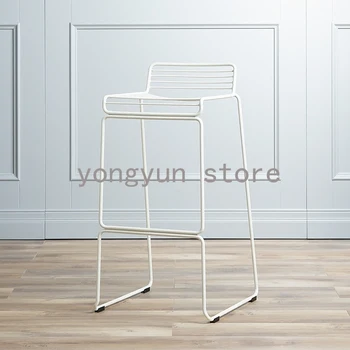 

Minimalist Modern Design Metal Steel Bar dining Chair Bar Stool stackable metal loft Counter Stool high quality bar stool
