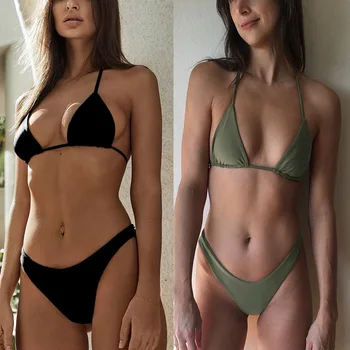 

Bikinis Women Sexy Push Up Swimwear Beach Thong Bikini Set Micro Biquini Swimsuit Women Brazilian Bathing Suits Maillot De Bain