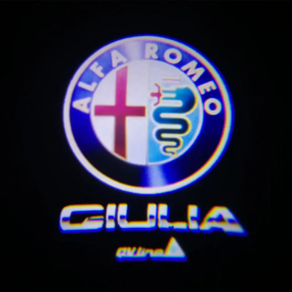Qcdin 2 шт. для Alfa Romeo светодиодный автомобиль Добро пожаловать светильник любезно дверь логотип светильник для Alfa Romeo 159 Giulia Mito Stelvio Brera - Испускаемый цвет: A9