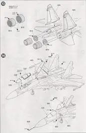 DIY Сборная модель 60757 1/72 Россия SU-27 b2 истребители блоки наборы