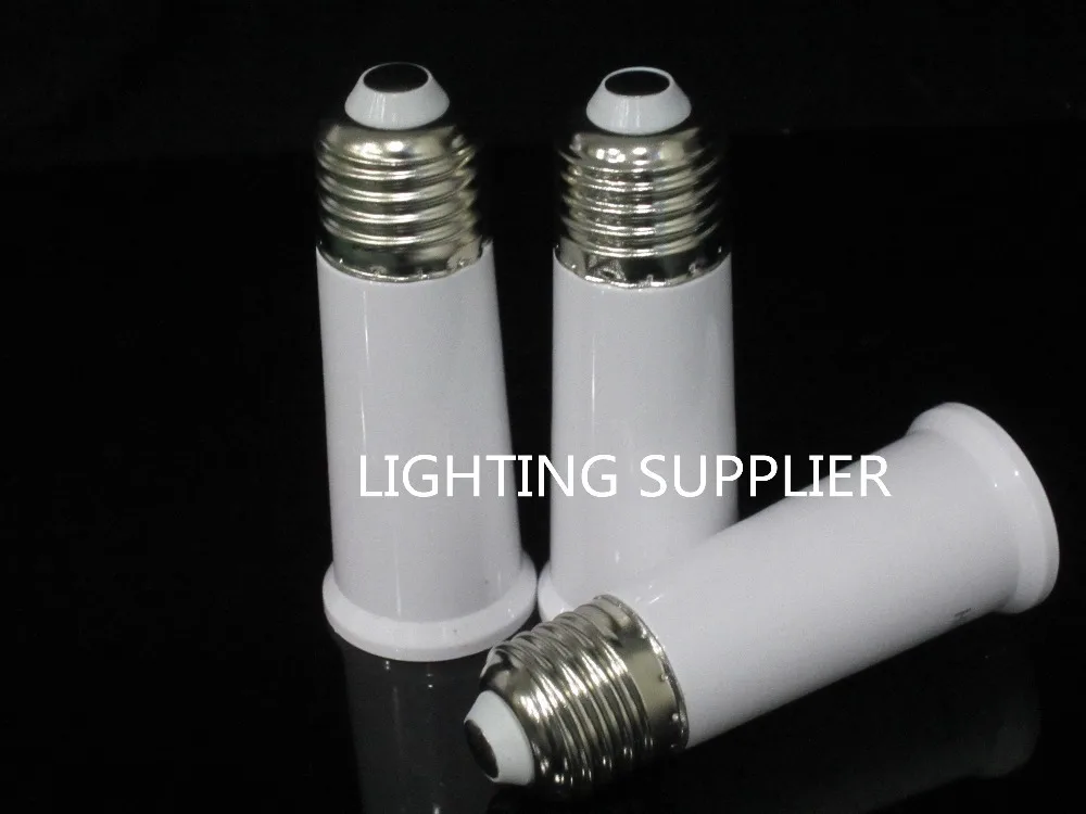 50 шт. E27 для e27 удлинитель длиной E27-e27 светодиодный гнездо адаптера светодиодный патрон для лампочки лампы стабильное положение держателя конвертер