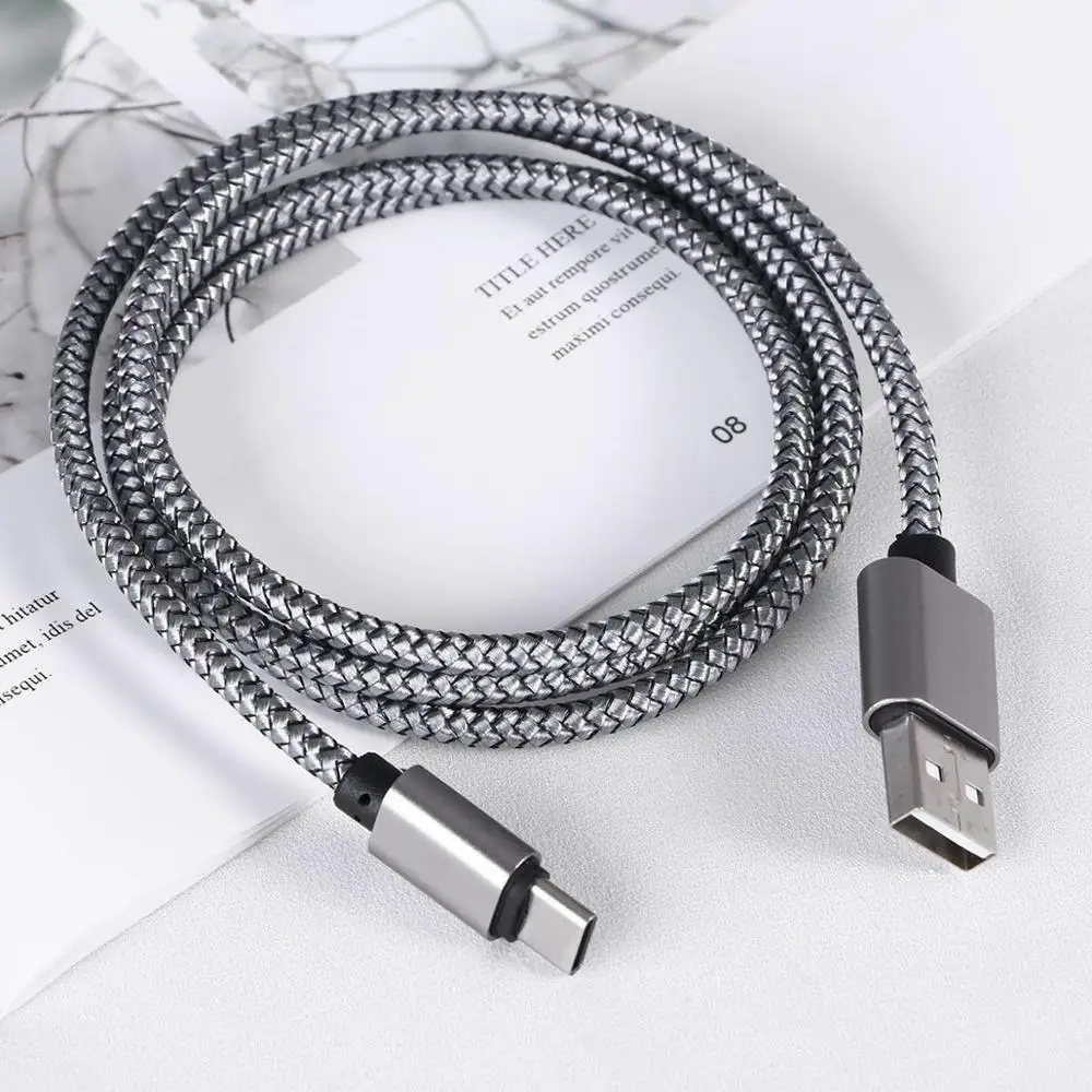 USB نوع C كابل ل USB C الهاتف المحمول كابل شحن سريع نوع-C USB سريع شحن خط كابل نقل بيانات 2 M 2.0A سريعة شاحن Q70