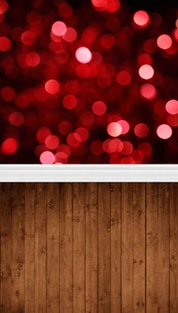 

5x7ft Red Bokeh photography newborn backdrop d-032