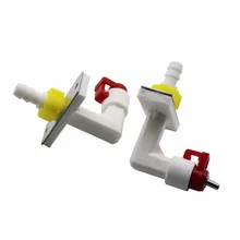  20 Pcs Small Pet Rabbit Guinea Pig Hamster Pipe Diameter 8mm Plastic Water Fountain Drinking Feeder 