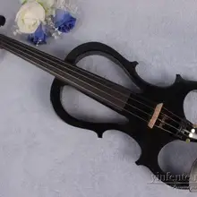 4/4 Электрический скрипки Массив дерева прекрасно тон бесшумный звукосниматель черный Высокое качество Новое# Y5