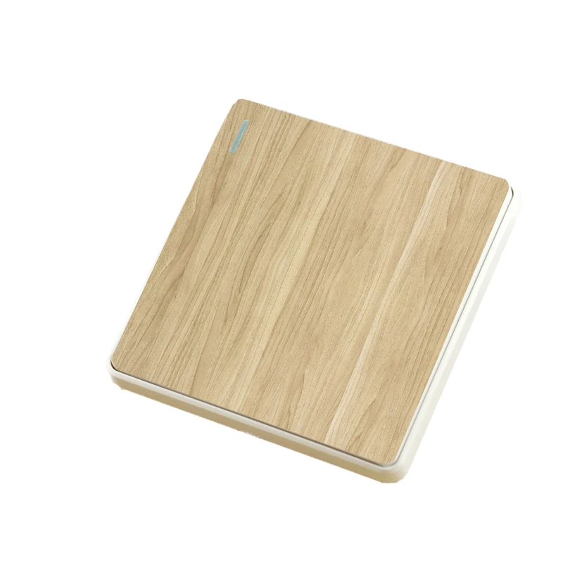 

New style Wall Switch 86 - Type Wooden Push Button Switch One Control two Way110-250V 10A