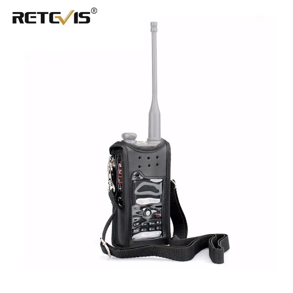 Новинка чехол для портативной рации RT82 кожаный переноски TYT MD 2017 Retevis vhf uhf