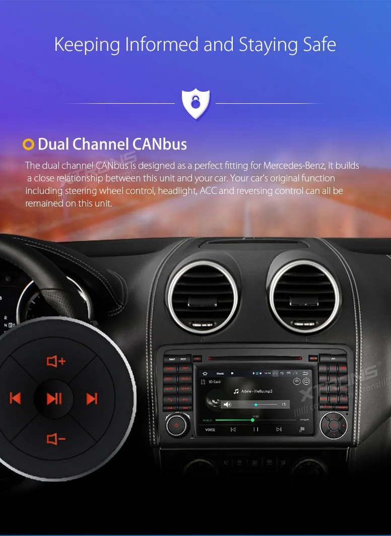 Flash Deal 7" HD Octa Core Android 8.0 Car DVD Player Radio for Mercedes Benz ML- Class W164 ML300 ML350 ML450 ML500 2005-2011 X164 19